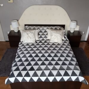 Dżinsowa narzuta na łóżko patchwork denim #9