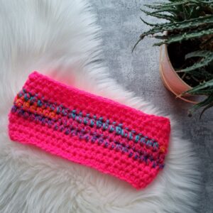 Opaska kolorowa mix pink