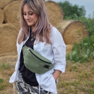 Nerka L zielona ciemna gładka