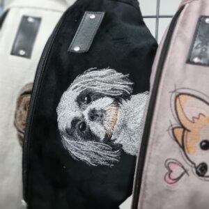 Nerka L haftowana  Shih Tzu