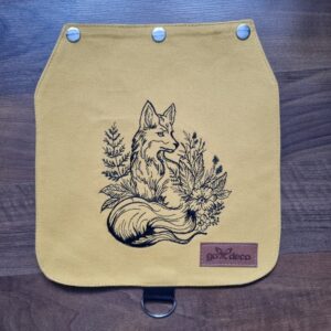 Klapka wymienna PREMIUM - lisek na żółtym