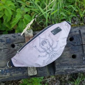 Nerka haftowana joga pink