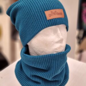 Czapka + komin wafelek morski