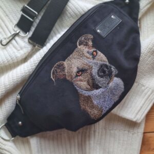 Nerka haftowana amstaff