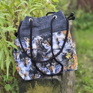 Jagoda torbo plecak 2w1 wilk