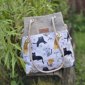 Jagoda torbo plecak 2w1 koty