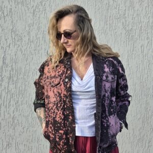 Kurtka patchwork black