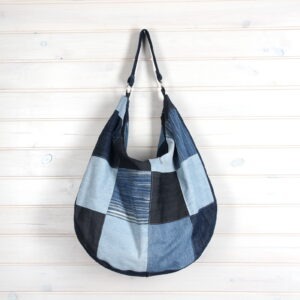 Torba Hobo denim mix